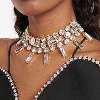 Stonefans Luxury Multi Layer Square Choker Necklace Shiny Women Crystal Statement Necklaces Jewelry for Wedding auksas
