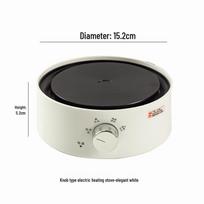 Compact Electric Moka Pot & Mini Heater: Automatic Ceramic Kettle for Boiling Water & Tea