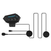 BT-12 motociklo šalmo ausinės belaidės Bluetooth ausinės laisvų rankų įranga skambinti stereo muzikos garsiakalbio palaikymas, automatinis motokroso motociklininko atsakymas BT-12 black