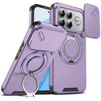 Shockproof Armor Case For Xiaomi Poco F8 Pro PocoF8 Ultra Car Magnetic Ring Stand Slide Camera Lens Cover For Poco F8Pro F8Ultra For Poco F8 Pro