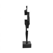 Abstrakti žmogaus figūros skulptūra Minimalistinė moderni figūrėlė black