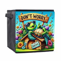 The Home of Sea Turtles 5D Diamond Painting Storage Basket Full Round Drill Mosaic Diamond Embroidery Cross Stitch Kits Home Decor Home Decor 25cmx25cm