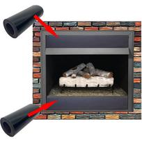 Neattec Magnetinis židinio kamštis Židinio apsaugos dangteliai Židinio angos šalto oro dangtelis one size juoda