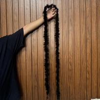 DIY 2Yards Fluffy Black Ostrich Feather Boa Scarf Natural Marabou Turkey Feather Ribbon Carnival Clothing Dresses Sewing Accessories 2Yard gray