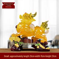 ZISIZ Feng Shui Pixiu Statue yellow