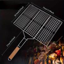 Grilio krepšys BBQ tinklas Grilio krepšys Didelis sulankstomas grilio krepšys su nuimama rankena. Grilio krepšiai lauko kepsninei