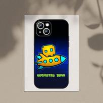 Žaidimo G-Geometry-Dash-S   Dėklas telefonui Apple iPhone 15,14,13,12,11,XS,XR,X,8,7,Pro,Max,Plus,mini Silikoninis Juodas Dangtelis iPhone13PRO white