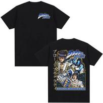 Anime JoJo Bizarre Adventure T-shirt Bruno Buccellati Manga T-shirts Men's Women Cotton Summer Short Sleeves T Shirt Streetwear S