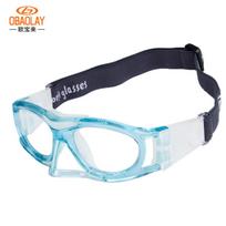 Oubao anti-impact basketball, football, and badminton glasses Sports protective eyewear can be fitted with prescription lenses for basketball šviesiai mėlyna spalva