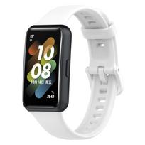 Silikoninė apyrankė Huawei Band 7 laikrodžiui(Rožinė Rožinė) For Huawei Band 7 balta
