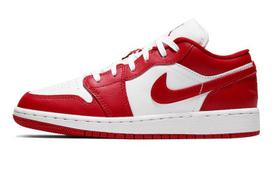 Jordan 1 Low Gym Red White GS 553560-611 36