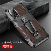 Metal Belt Clip Armor Shockproof Phone Case For Xiaomi Mi 11 Lite 5G NE 10T 11T Pro TPU Frame Plastic Kickstand Back Cover For Mi 11 Lite 5G