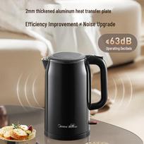 Midea 316L Stainless Steel Electric Kettle CN plug (adapter included) white