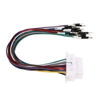 16 Pin OBD2 Connector Cable Welding Free Fault Detection Code Removal Diagnostic Jumper Adapter Cable black