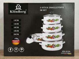 KlönBerg emaliuotų puodų rinkinys