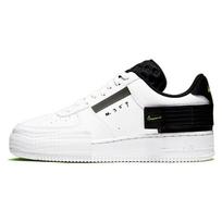 Nike Air Force 1 Type White Black Volt AT7859-101 42