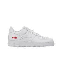 Supreme x Nike Air Force 1 Low Box Logo - Balti Unisex Sportbačiai CU9225-100 41