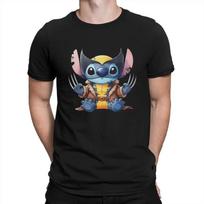 Men's Stitch T Shirt X-Man Deadpool & Wolverine Pure Cotton Tops Novelty Short Sleeve Round T Shirt Unique T-Shirts Tees S juoda