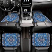 Car Floor Mats 4 Pieces Stylish Anti-Smudge Anti-Slip Easy To Clean Universal Suitable for All Vehicles 45x12x12cm