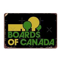 Boards Of Canada Metalinės plokštės Sienų tapyba Klubo Baro Dizaino Sienų tapyba Skardinės plokštės Plakatai 20X30CM green