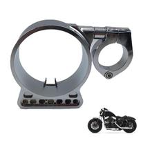 Spidometro perkėlimo laikiklis Motociklo šoninis prietaisų laikiklis Tinka XL883 1200 XLH883 1200 sidabras