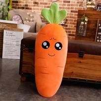 45-110 Cm Pliušinis Žaislas Lėlė Ilga Morkos Pagalvė Pagalvė Miego Draugas Lėlė Gimtadienio Ir Kalėdų Dovana 45cm orange