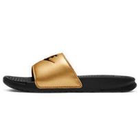 Nike Jdi Benassi šlepetės Juodos Metalinės Auksinės Moteriškos 343881-014 38 beige