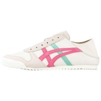 Onitsuka Tiger Hiina Slip-On Comfortable Durable Lightweight Low-Top Casual Running Shoes Women sneaker White Green Pink 1182A052-200 39.5 white