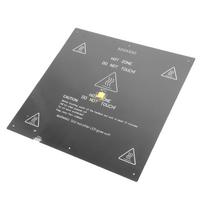 3D Printer Heated Bed 24V 350W High Power Aluminium Alloy 500x500mm 3D Printer Hotbed Platform gray