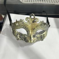 1 vnt. kaukė karnavalui Helovino kostiumų vakarėliui Plastikinė pusės veido kaukė moterims, vyrams Fancy Dress gray