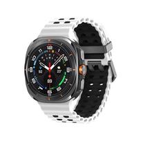 Marine Band For Samsung Galaxy Watch ultra Strap 47mm Accessories Two color Sport silicone Bracelet Galaxy Watch 7 ultra Straps galaxy watch ultra