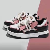 Women's Retro Designer Casual Sneakers Designer Brand Thick Sole Shoes All-Match Comfortable Fashion Sports Shoes Zapatos Mujer 35 juoda
