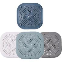 Shower Drain Hair Catcher Drain Cover Bathroom Tub with Suction Cup 5.9 Inches Silicone Sink Strainer Suit for Bathtub, Kitchen