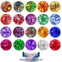 Colorful Cheerleader Handheld Pom Poms for Dance and Sports Competitions blue