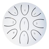 4 Inches Portable Rain Drum 9-Note Handpan Drum with Drum Mallet Outdoor Chakra Drum for Yoga Musical Meditation balta