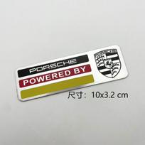 Automobilio stilius 3D aliuminio lipdukas Emblema Ženklelis Decal Dekoracija Porsche Cayenne Panamera Macan 911 718 944 918 Taycan Boxster white