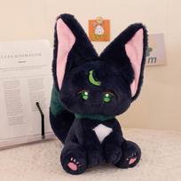 Genshin Impact Meow Meow Tinari Lėlė Mielas Katės Pliušinis Žaislas Anime Aksesuaras Dvimatė Lėlė Dovana 25cm 0.15kg gray