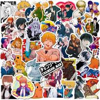 10/30/50pcs Pochita Chainsaw Man Stickers Cool Denji Makima Sticker Waterproof Skateboard Luggage Motorcycle Funny Anime Decals