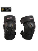 Motorcycle Men Protection Kneepad Guard Protective Anti-fall Off Road Breathable Protector Gear Windproof Racing Knee Pad Set black