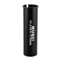 Balnelio vamzdelio adapteris Dviračiui 100mm ilgio Balnelio vamzdelio įvorė 27.2 31.6 į 30.4 36mm Fixie dviračiui 27.2-28.6MM black