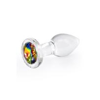 Analinis kaištis iš stiklo CRYSTAL DESIRES RAINBOW GEM SMALL, 7,2 cm