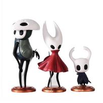 3 vnt./6 vnt. Hollow Knight Silk Song Riteris Vapsva Lervė Zote Quirrel Šešėlis Cornifer Myla PVC Figūrėlė Modelis Ornamentas Žaislų Kolekcija G white
