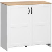 Sandėliavimo spintelė Virtuvės komoda su 2 durelėmis ir 2 reguliuojamomis lentynomis 90 x 39,5 x 88 cm 90 x 39.5 x 88 cm