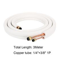 1/4+3/8 1/4+1/2 Refrigerant Tube Insulated Copper Refrigeration System Copper Pipe  Pipe Fittings 1/4"+3/8" 1P