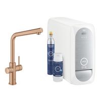 Plautuvės maišytuvas su filtro funkcija Grohe 31454DL1, šiltas, šlifuotas saulėlydis