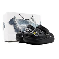Crocs EVA Puppet Prank Puff Casual Comfortable Versatile Gift Bag Hole Shoes Unisex Black 38-39 juoda