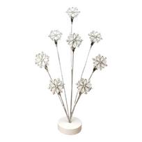 Snowflake Metal Picture Frame Clip Holder Photo Tree Holder Desk Photo Display Stand For Birthday Wedding Christmas 1 white