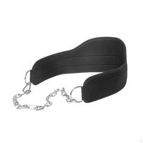 Svorio diržas su grandine Unisex prisitraukimams ir atsispaudimams Svorio kilnojimo treniruotėms black