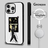 S-System of a Down Roko telefono dėklas iPhone 17,16,15,14,13,12,11,Pro,Max,Plus,Mini,SE4,E Magnetiniam Magsafe Belaidžiam Įkrovimui iPhone13mini gray