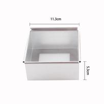Aliuminio lydinio nuimamu dugnu torto forma su anodu: 4–10 colių kvadratas 4-inch white